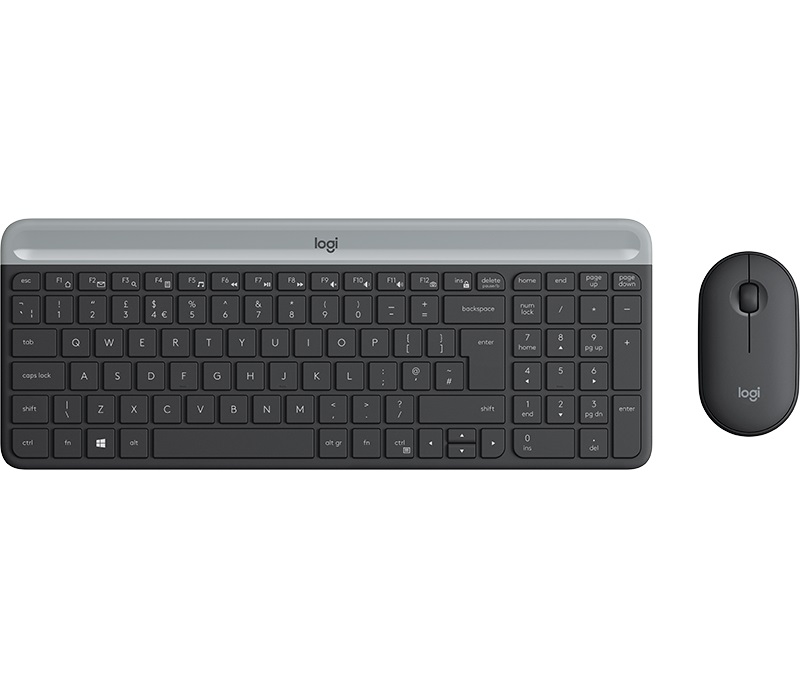 logitech wireless mouse and keyboard combo graphite mk470